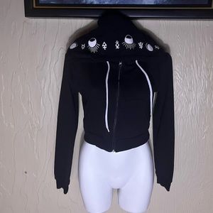 Midnight hour cropped hoodie